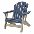 Poltrona Adirondack da giardino 80 x 98 x 95 cm in legno blu/grigio stile rustico