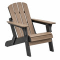 Sedia Adirondack da esterno 83 x 79 x 98 cm in plastica marrone e nero
